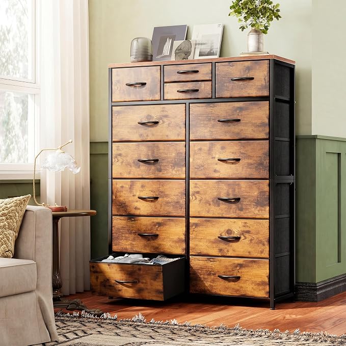 EnHomee 52.2" H Tall Dresser for Bedroom, Vertical Storage Tower, Anti-Tip | - Image 2