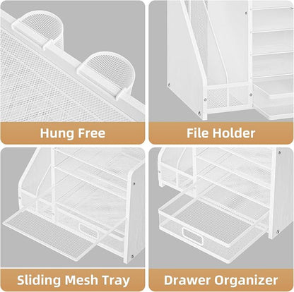 Marbrasse Desk Organizer with File Holder, 5-Tier Paper Letter Tray Organizer - Image 4
