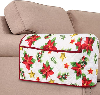H.VERSAILTEX Christmas Couch Arm Covers Water Resistant Armrest Covers by HVERSAILTEX