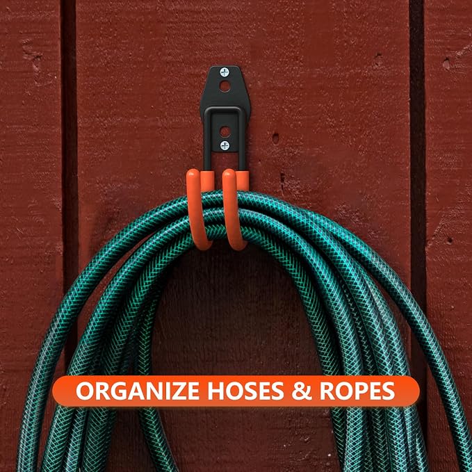 Garage Hooks with Anti-Slip Coating, Heavy Duty Wall Mount Storage Hooks - Image 5
