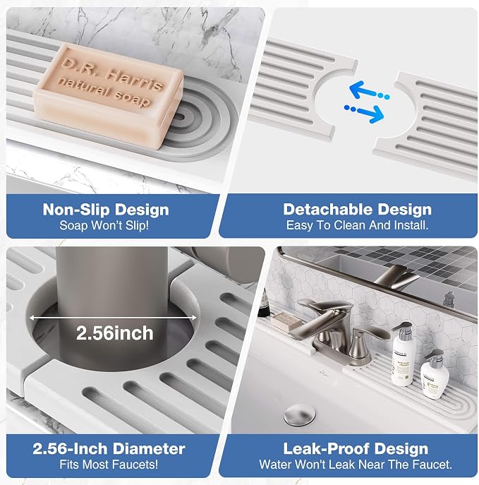 DK177 Diatomite Fast Drying Faucet Mat - Image 5
