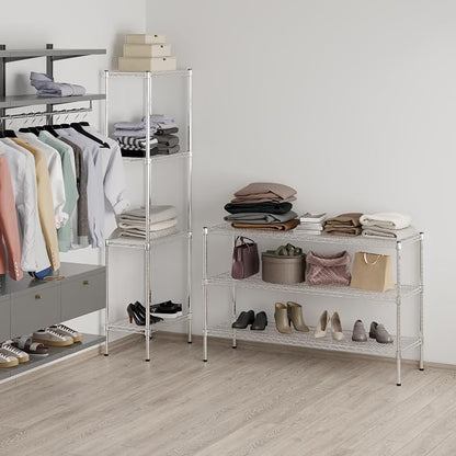 18" Deep x 54" Wide x 34" Height Wire Shelving Kit | 3-Tier | NSF Commercial - Image 7