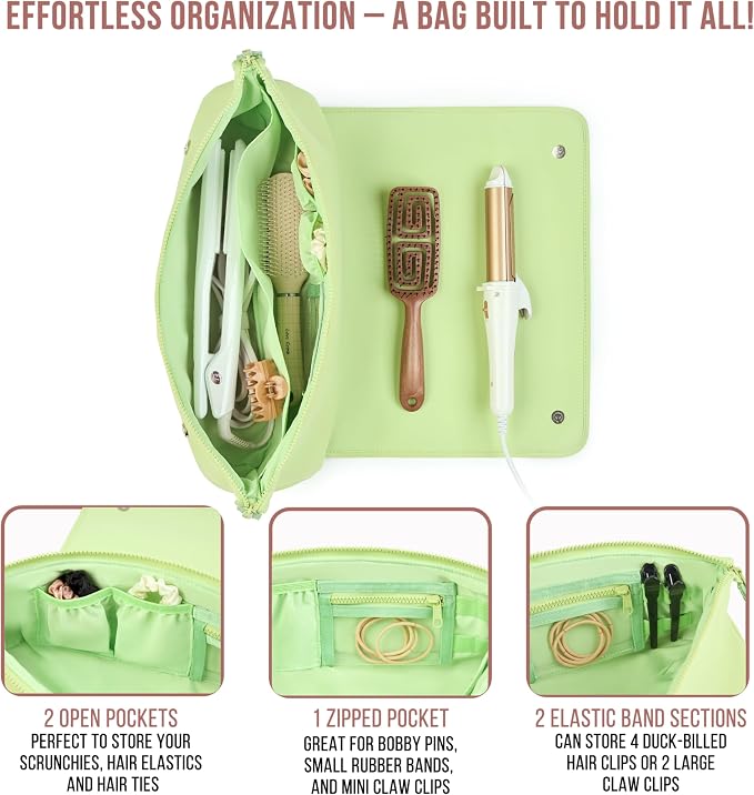 BAREFOOT CARIBOU Hair Tools Travel Bag and Heat Resistant Mat - Image 7