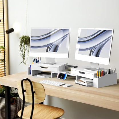 Simple Houseware Desk Dual Monitor Stand Riser - Image 5
