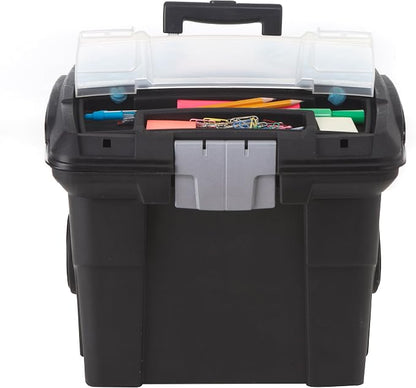 Storex Premium File Storage Box on Wheels - Image 2