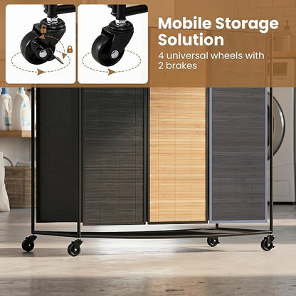 Giantex Laundry Hamper Sorter 3 Section - Image 4