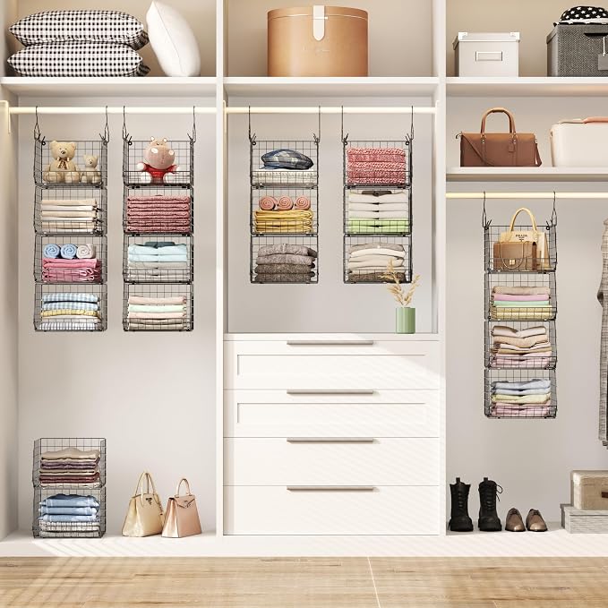 4 Tier Closet Hanging Organizer, Closet Organizers and Storage - Image 5