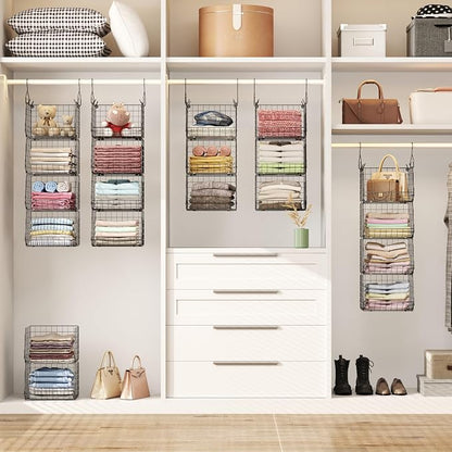 4 Tier Closet Hanging Organizer, Closet Organizers and Storage - Image 5