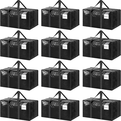 12 Pack Extra Heavy Duty Large Moving Bags by Fygrip