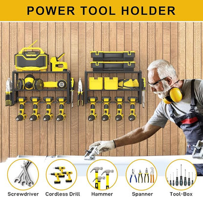 Spacecare Power Tool Organizer- Power Drill Tool Holder- Heavy Duty Tool Shelf - Image 6
