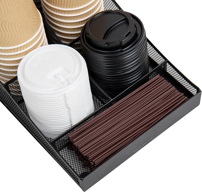 Mind Reader Countertop Organizer, Office Breakroom Supply Caddy, Desktop - Image 5