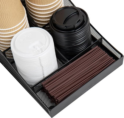Mind Reader Countertop Organizer, Office Breakroom Supply Caddy, Desktop - Image 5