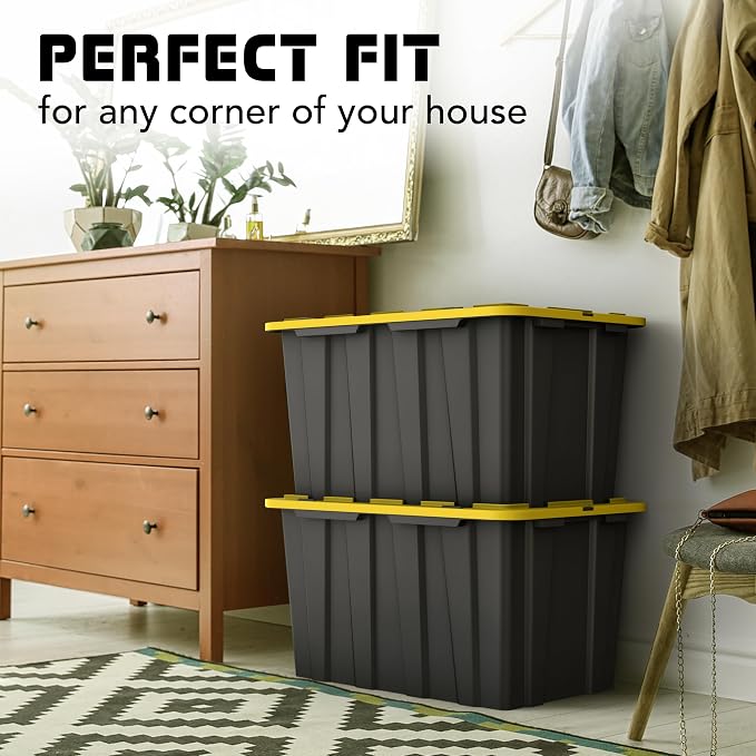 Lifetime Home 4 Pack of Large 17 Gallon Plastic Storage Bin Tote Organizing - Image 6
