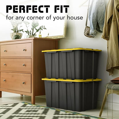 Lifetime Home 4 Pack of Large 17 Gallon Plastic Storage Bin Tote Organizing - Image 6