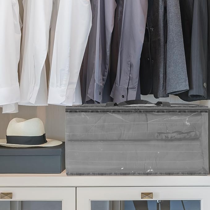 Vieshful Grey 40L Clear Clothes Storage Bag - Image 6