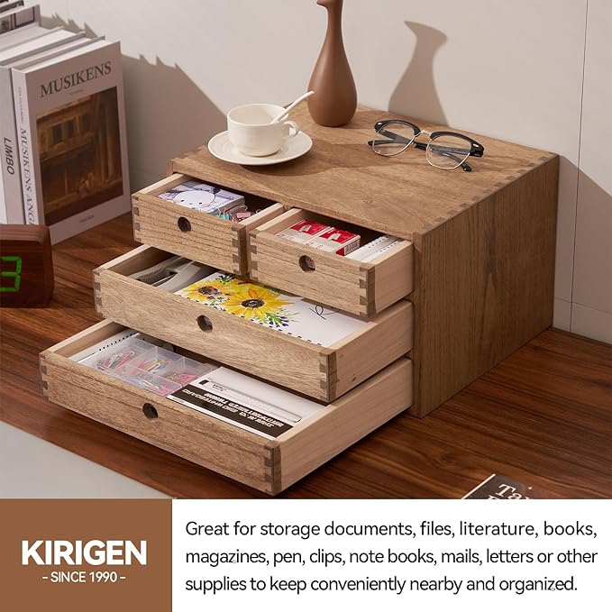 KIRIGEN Wood Desk Organizer - Image 5