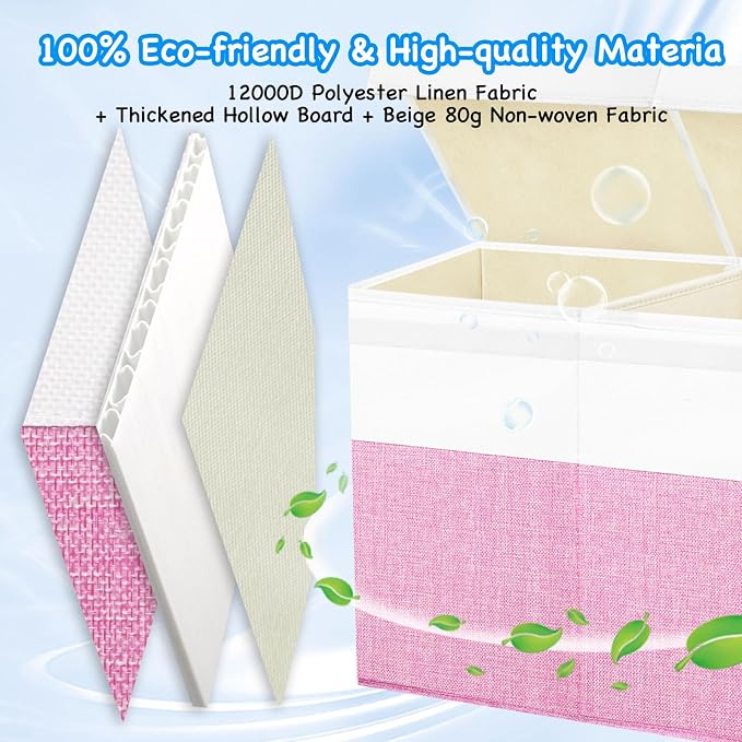 Large Toy Box Chest, Toy Storage Organizer, Storage Bins - Image 4