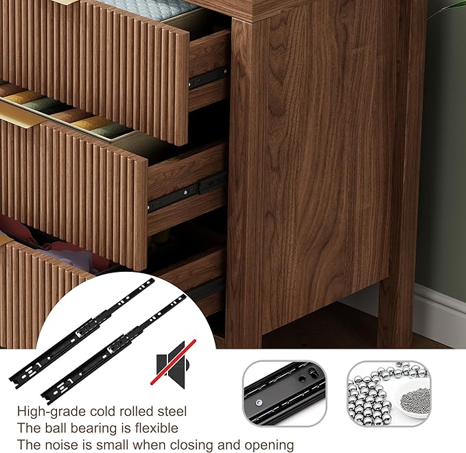 6 Drawer Dresser, Chest of Drawers Organizer - Image 6