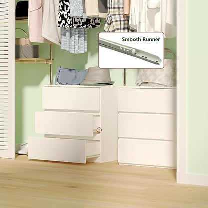 woodtalks 3 Drawer Dresser, Wood Chest Drawers - Image 4