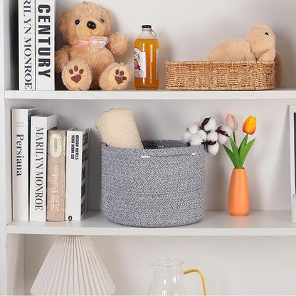 Small Basket for Organizing | Cube Shelf Closet Storage Baskets | 9.7×9.7×7.1” - Image 4