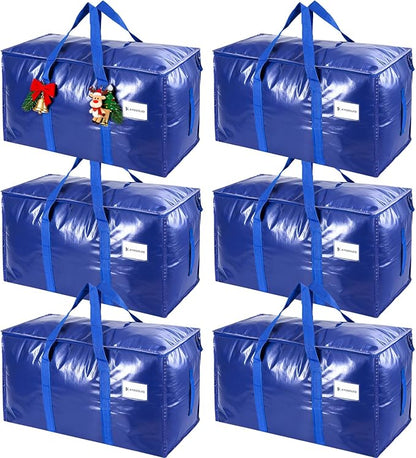 KYODOLED 6 Pack Extra Heavy Duty Blue Moving Bags by KYODOLED