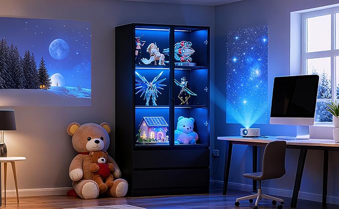 63'' Tall Glass Display Cabinet - Image 6