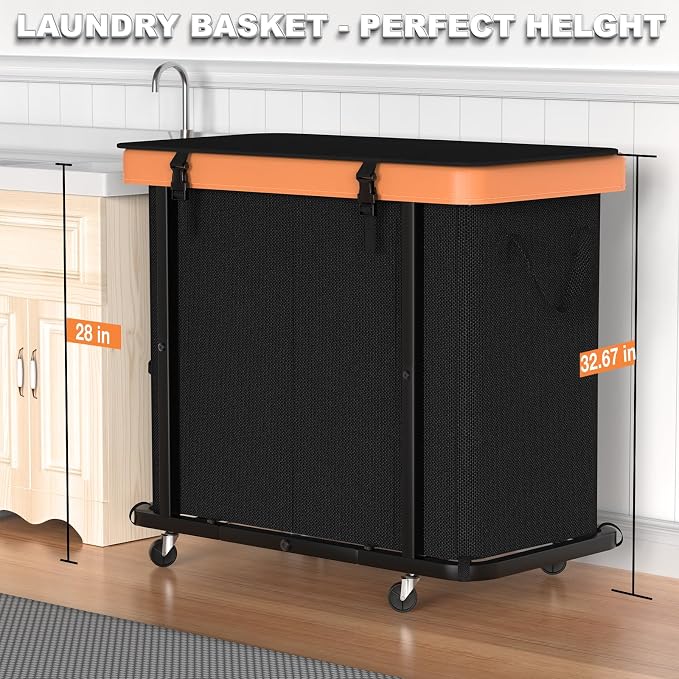 230L Large Fashion Laundry Basket - Image 5