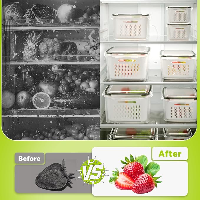 HOMETALL 8 Pack Fruit Storage Containers - Image 7