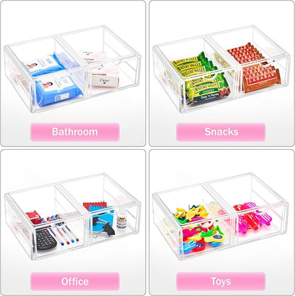 Sorbus Large Stackable Acrylic Drawers - Image 6