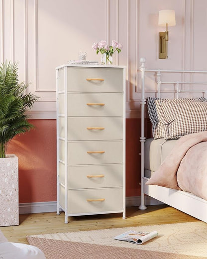 Tall 6-Drawer Fabric Dresser Tower - Image 2