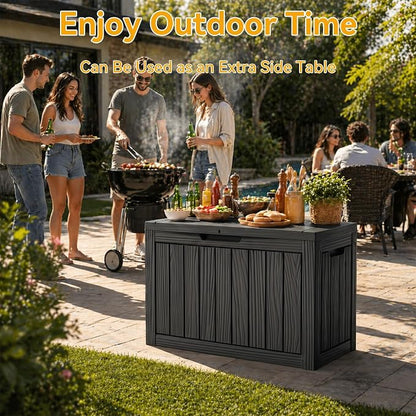 50 Gallon Storage Box for Outdoor and Indoor Use, Outdoor Deck Box for Picnic - Image 7