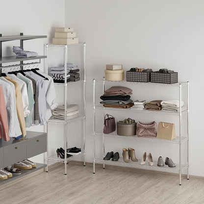 14" Deep x 54" Wide x 54" Height Wire Shelving Kit | 4-Tier | NSF Commercial - Image 7