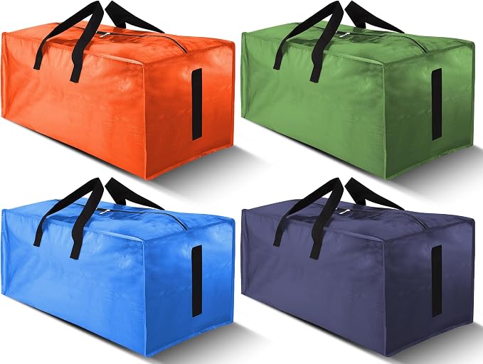 4 Pack Large Strong Moving Bags by HOMESURE