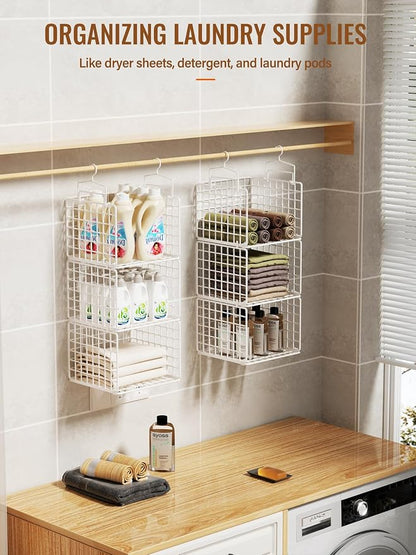 6 Tier Closet Hanging Organizer, Metal Closet Organizers and Storage - Image 6