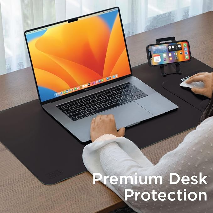 Black+Decker Faux Leather Desk Mat - Image 4