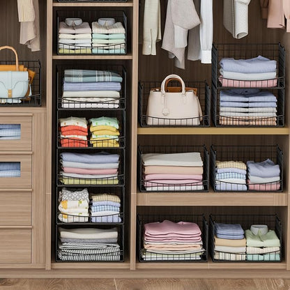 JKsmart 4-Tier Stackable Closet Organizers and Storage Shelves, Extend Clothing - Image 4