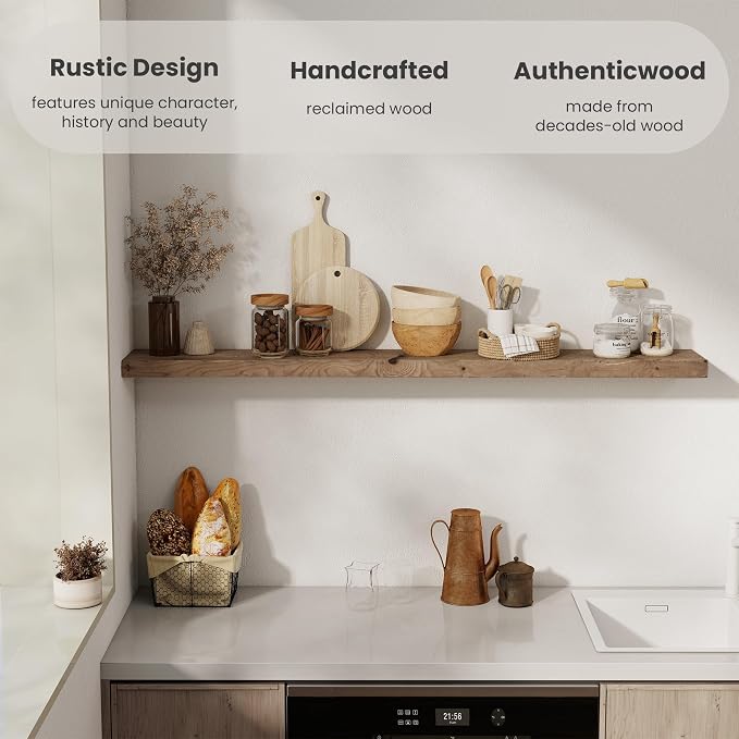 Solid Wood Floating Shelves - Image 6