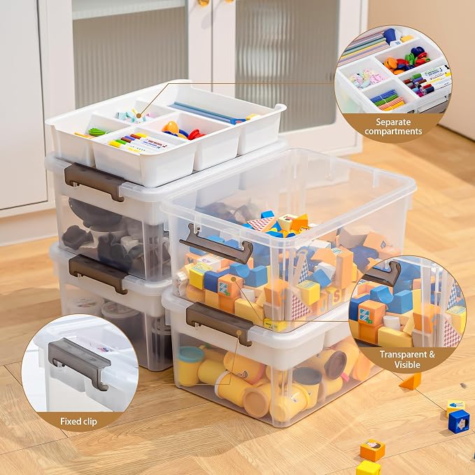 Citylife 17 QT Plastic Storage Box - Image 4