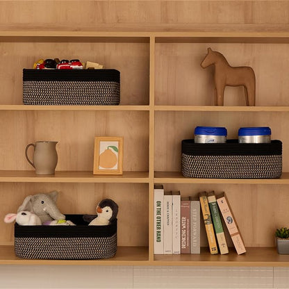 Large Shallow Organizing Baskets 15x11x5.1 Inches - Image 3