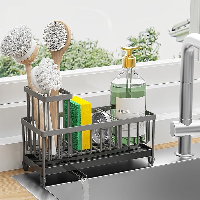 Cisily Charcoal Gray Sponge Holder by CISILYHOMELIFE
