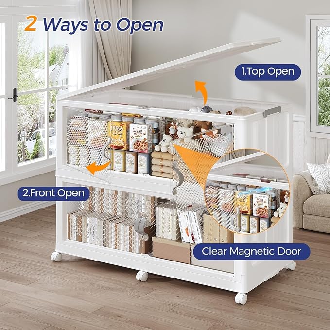 960QT Extra Large Stackable Storage Bins - Image 4