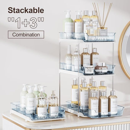 Delamu 2-Tier Multi-Purpose Bathroom Under Sink Organizers and Storage - Image 3