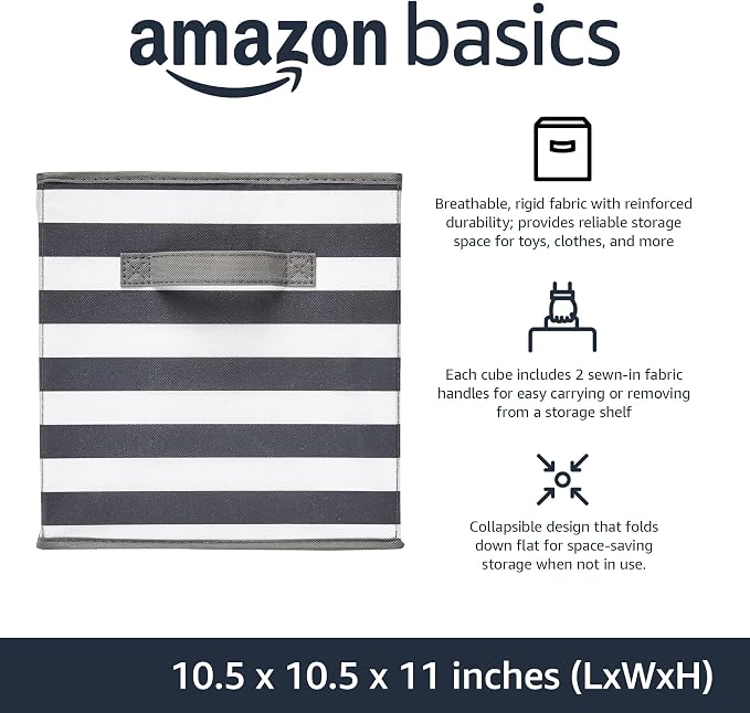 Amazon Basics Collapsible Fabric Storage Bins - Image 2