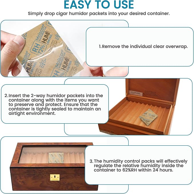 72% Two-Way Humidity Control Packs- 8 Gram Moisture Absorbers - Image 5