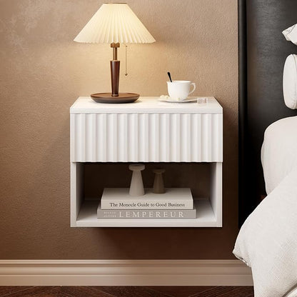 Floating Nightstand Set of 2, Modern Wall Mounted Bedside Tables - Image 8