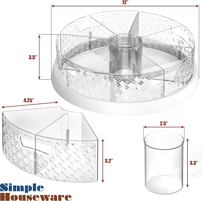 Simple Houseware 12-Inch Lazy Susan Turntable - Image 4