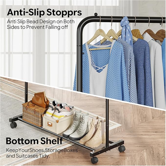 Simple Trending Clothing Rack for Hanging clothes, Portable Garment Rack - Image 5