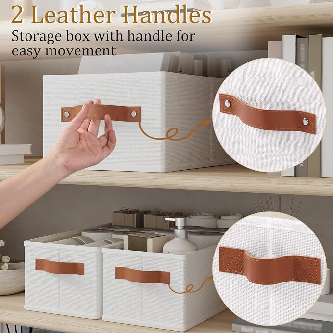 OUTBROS Fabric Storage Boxes, Foldable Bins - Image 4