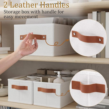 OUTBROS Fabric Storage Boxes, Foldable Bins - Image 4