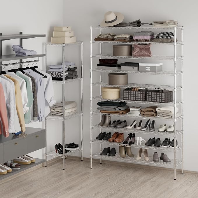 14" Deep x 54" Wide x 86" Height x Wire Shelving Kit | 10-Tier | NSF Commercial - Image 5